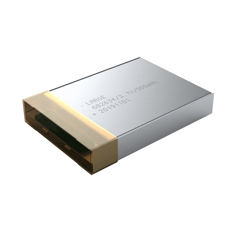 3.7V 500mAh 682634 寵物追蹤器聚合物鋰電池，鈷酸鋰材料